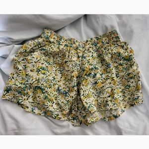 Floral Print Shorts - size small